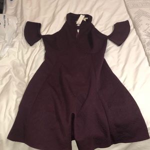 Francescas Halter Off-the-Shoulder Dress